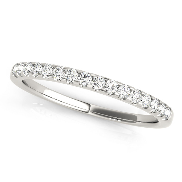 0.25ct Natural Diamond and Lab-Created Diamond Round Cut 4 Prong Setting Three Quarter Eternity Diamond Ring