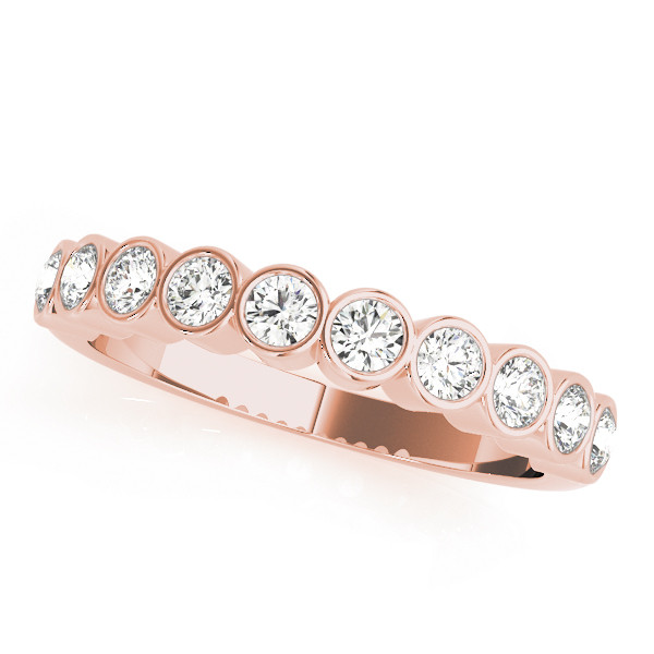 Natural Bezel-Set Diamond Ring