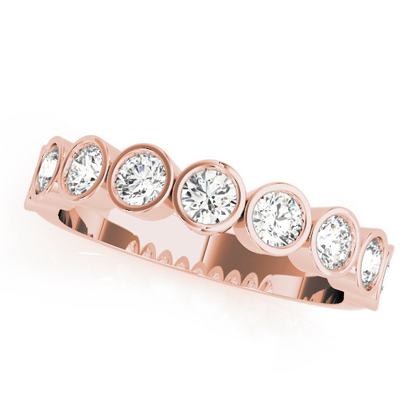 Natural Bezel-Set Diamond Ring
