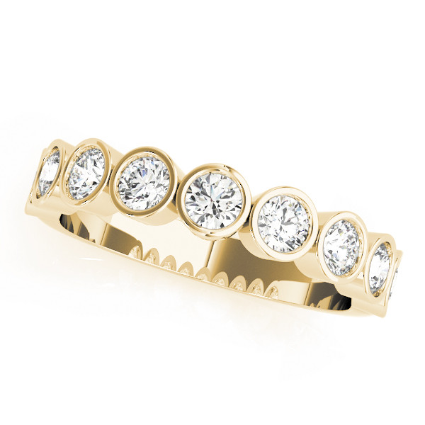 Natural Bezel-Set Diamond Ring