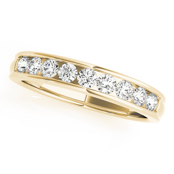 Svetlana Natural Channel-Set  Diamond Ring