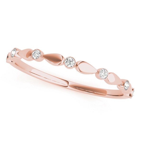 Natural Bezel-Set Diamond Ring
