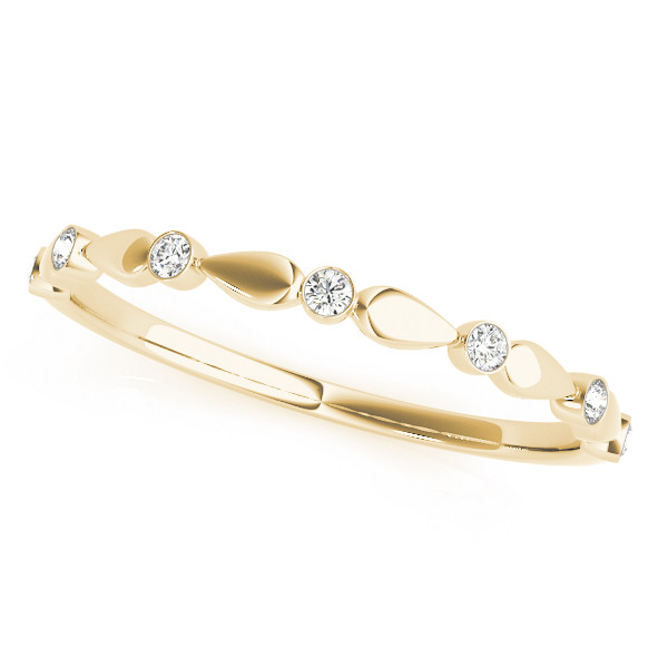 Natural Bezel-Set Diamond Ring