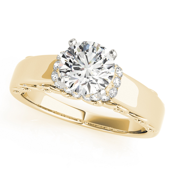 Jaffy Lab-Created 4 Prong  Diamond Ring