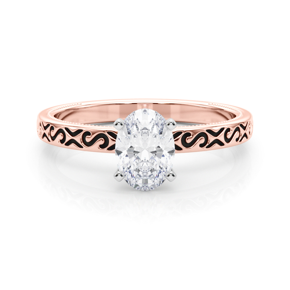 Onna Lab-Created 4 Prong  Diamond Ring