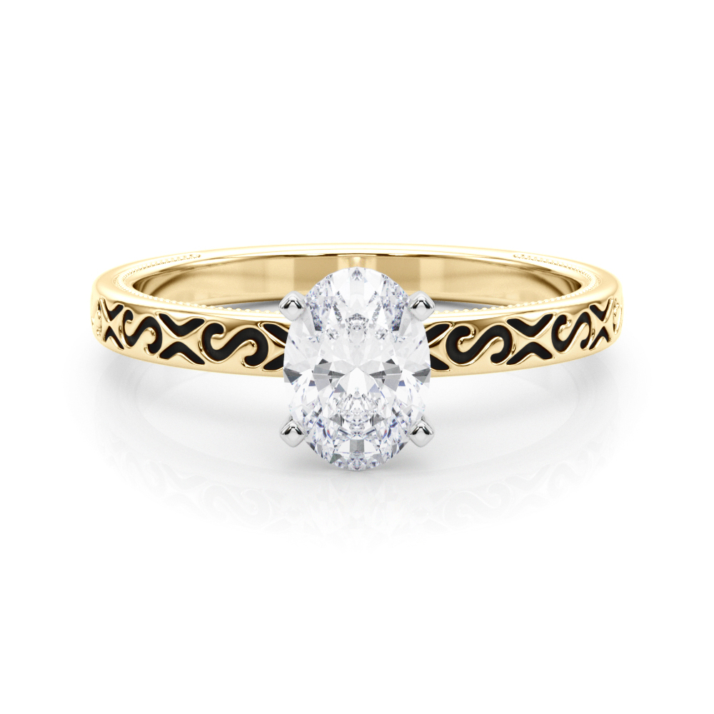 Onna Lab-Created 4 Prong  Diamond Ring