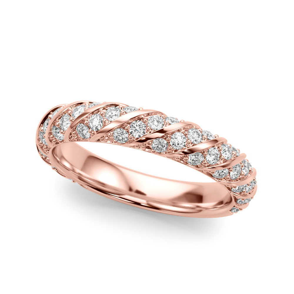 Custans Natural Diamond  Wedding Ring