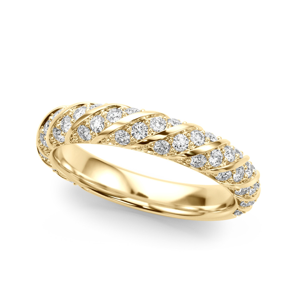 Custans Natural Diamond  Wedding Ring