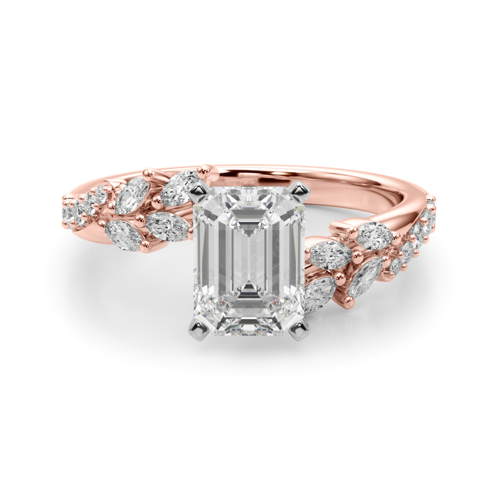 Lijita Natural 4 Prong Set Diamond Ring