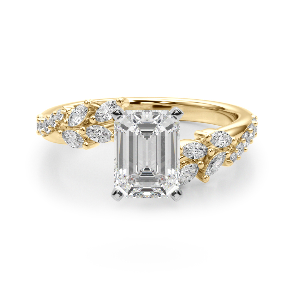 Lijita Natural 4 Prong Set Diamond Ring