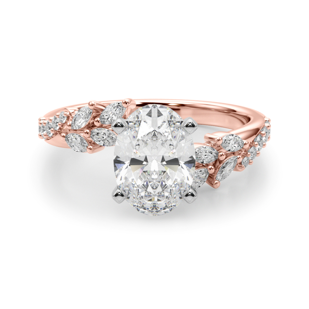 Lijita Natural 4 Prong Set Diamond Ring