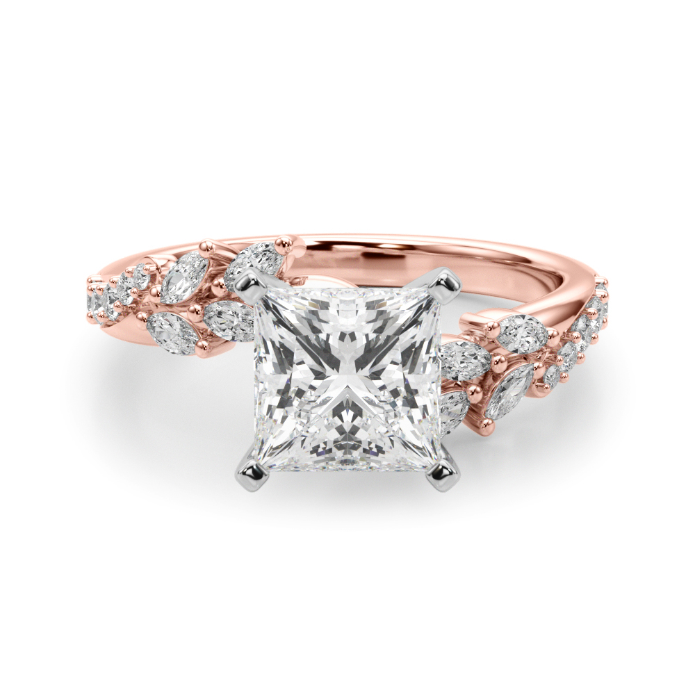 Lijita Natural 4 Prong Set Diamond Ring