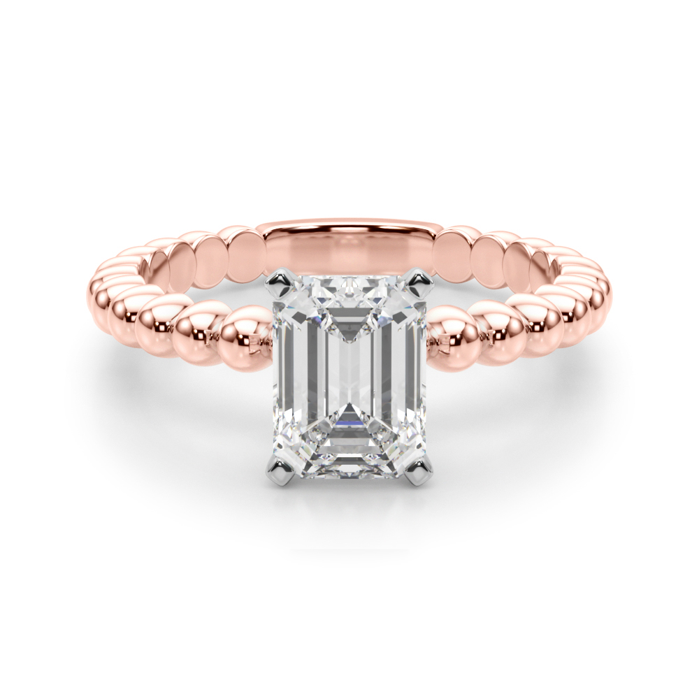 Olia Lab-Created 4 Prong  Diamond Ring