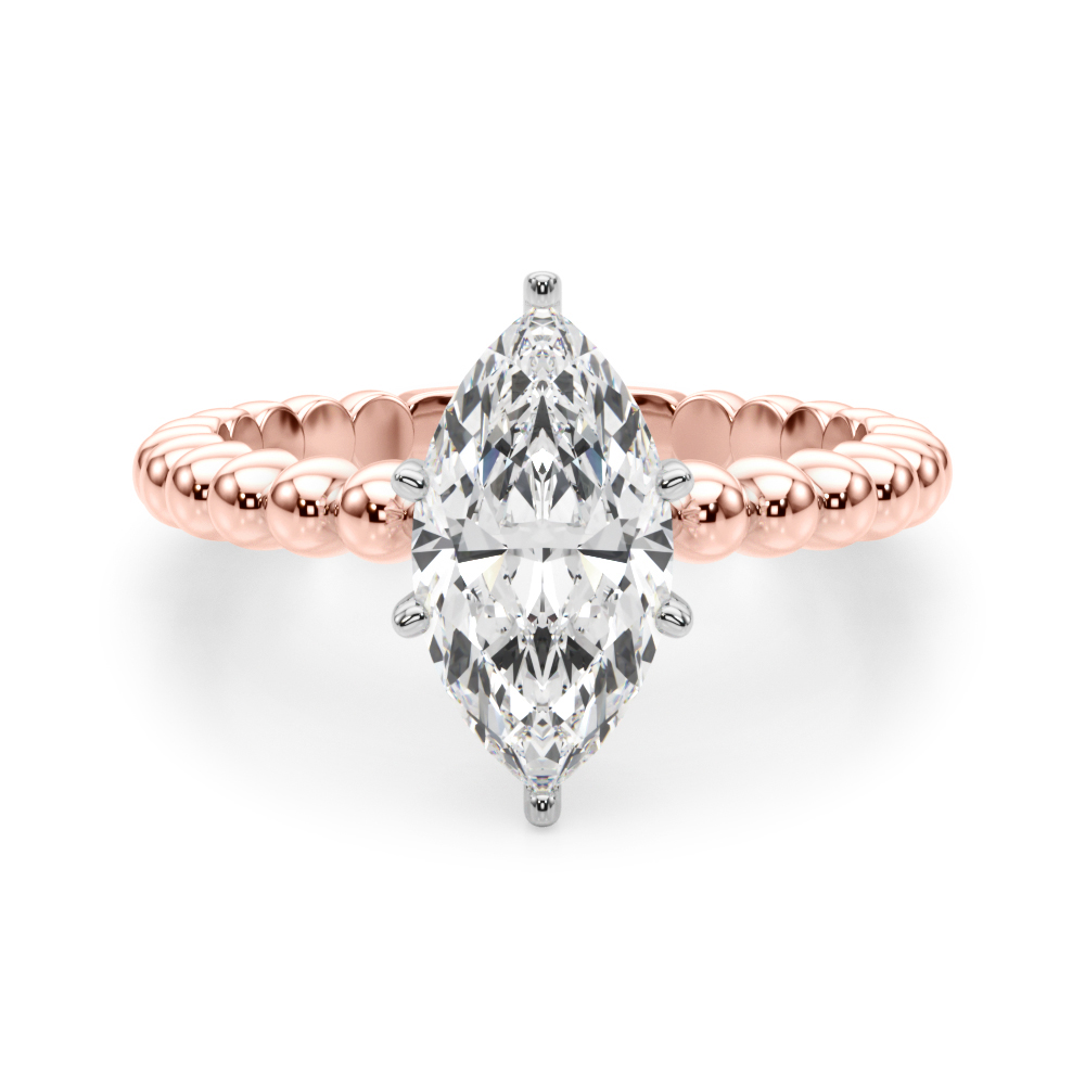 Olia Lab-Created 6 Prong  Diamond Ring