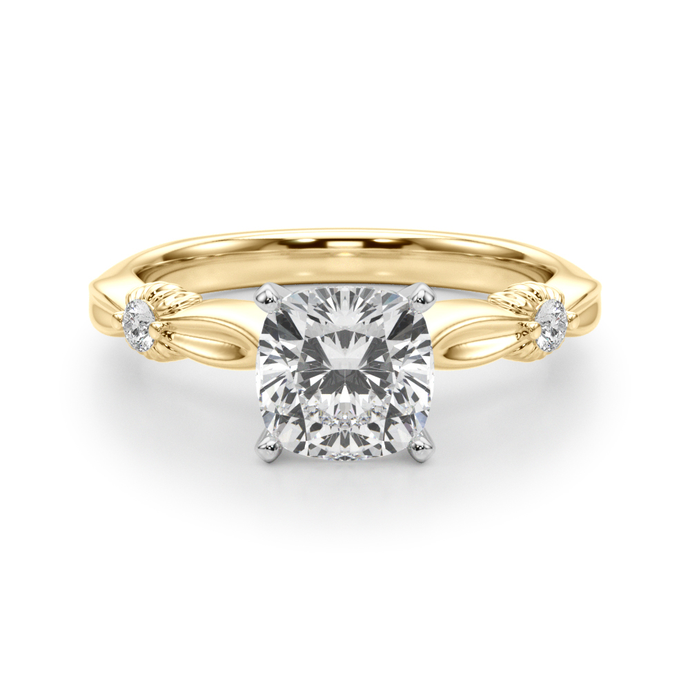 Lab-Created 4 Prong Diamond Ring
