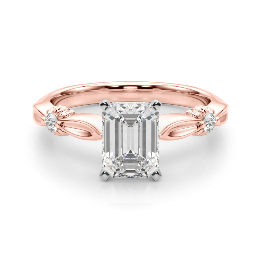 Lab-Created 4 Prong Diamond Ring