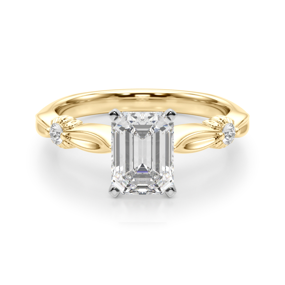 Lab-Created 4 Prong Diamond Ring