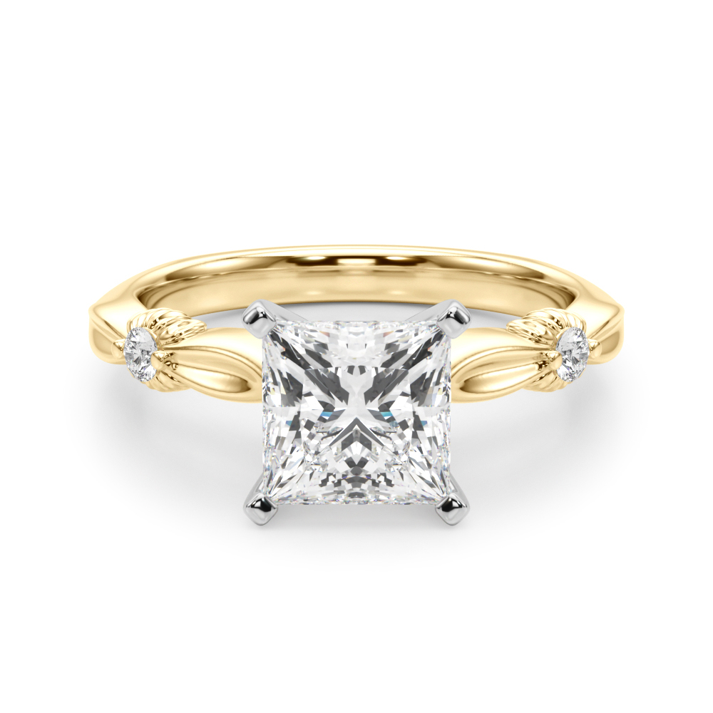 Lab-Created 4 Prong Diamond Ring