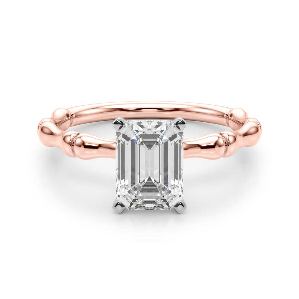 Oakleyl Lab-Created 4 Prong  Diamond Ring