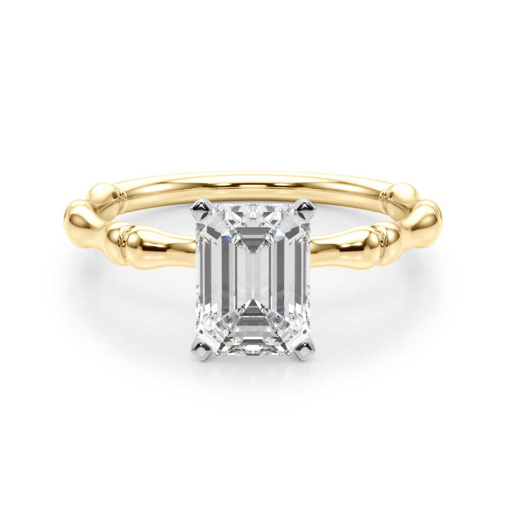 Oakleyl Lab-Created 4 Prong  Diamond Ring