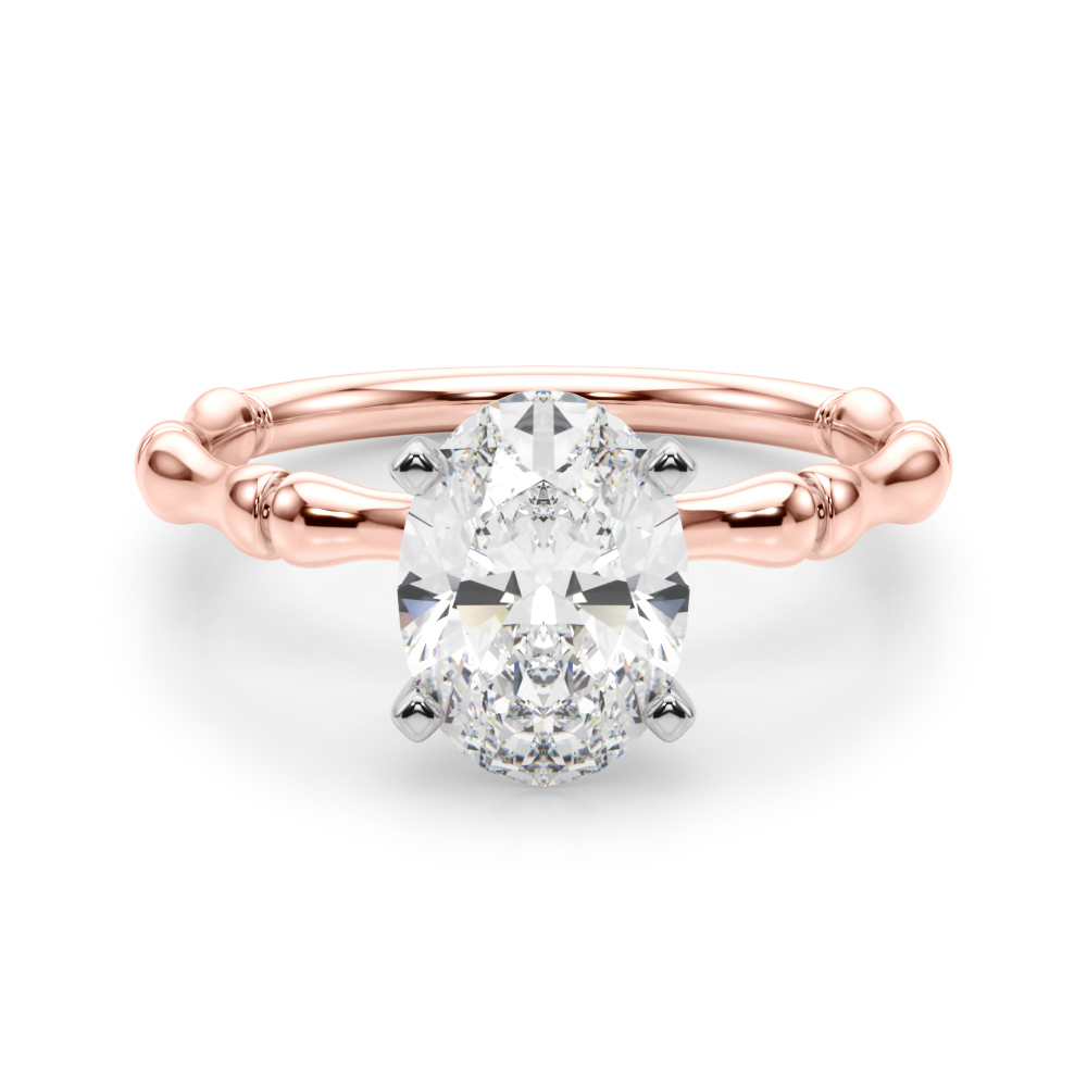 Oakleyl Lab-Created 4 Prong  Diamond Ring