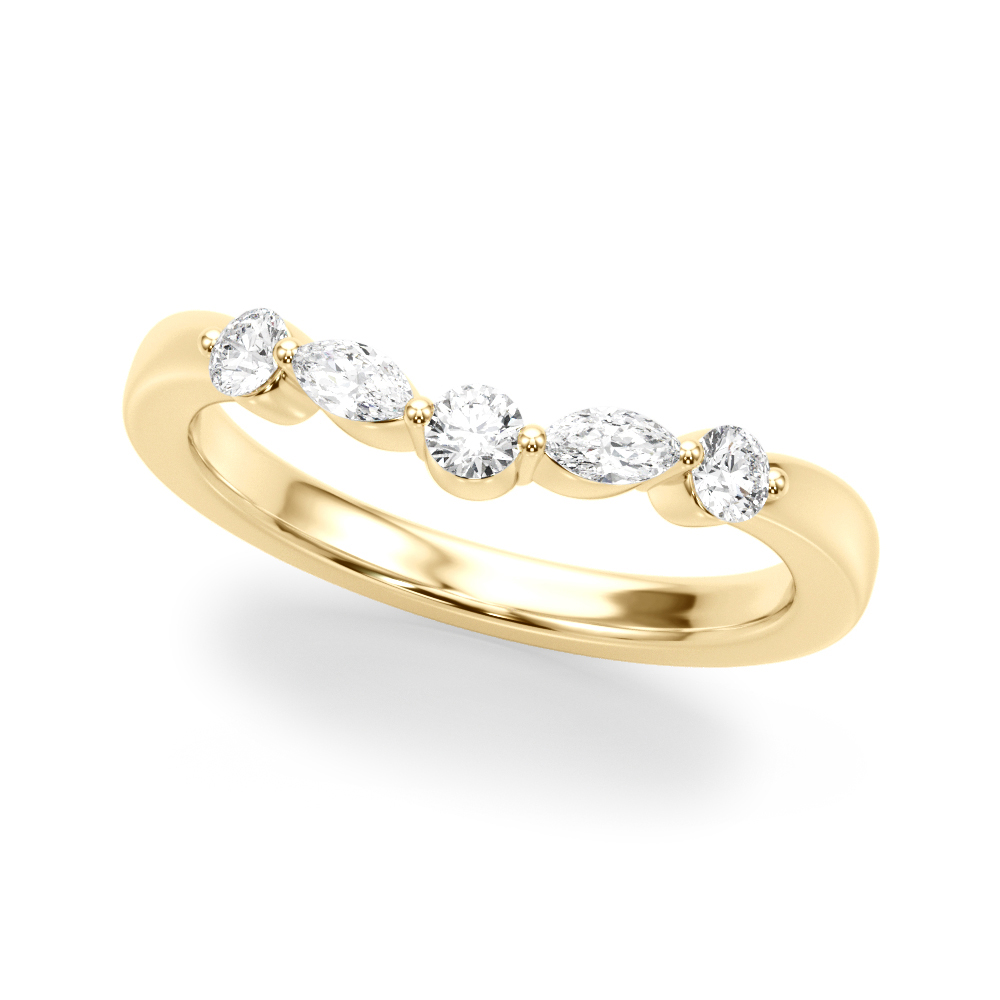 jeniffa Natural Diamond Shared prong set  Wedding Ring