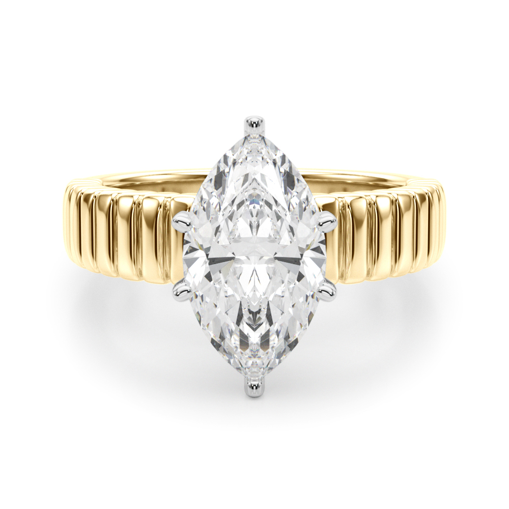 Evesta Lab-Created 6 Prong  Diamond Ring