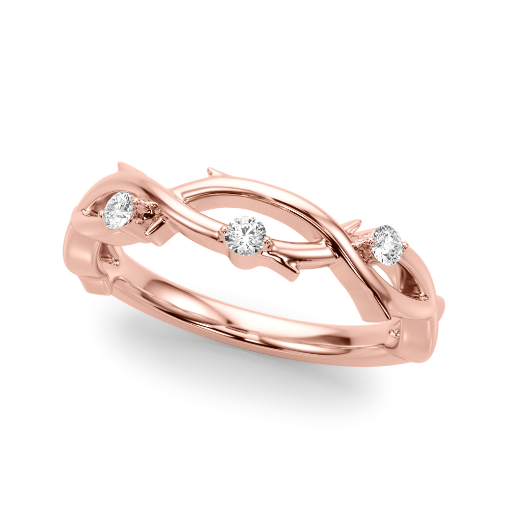 Benis Natural Diamond Bezel Set  Wedding Ring