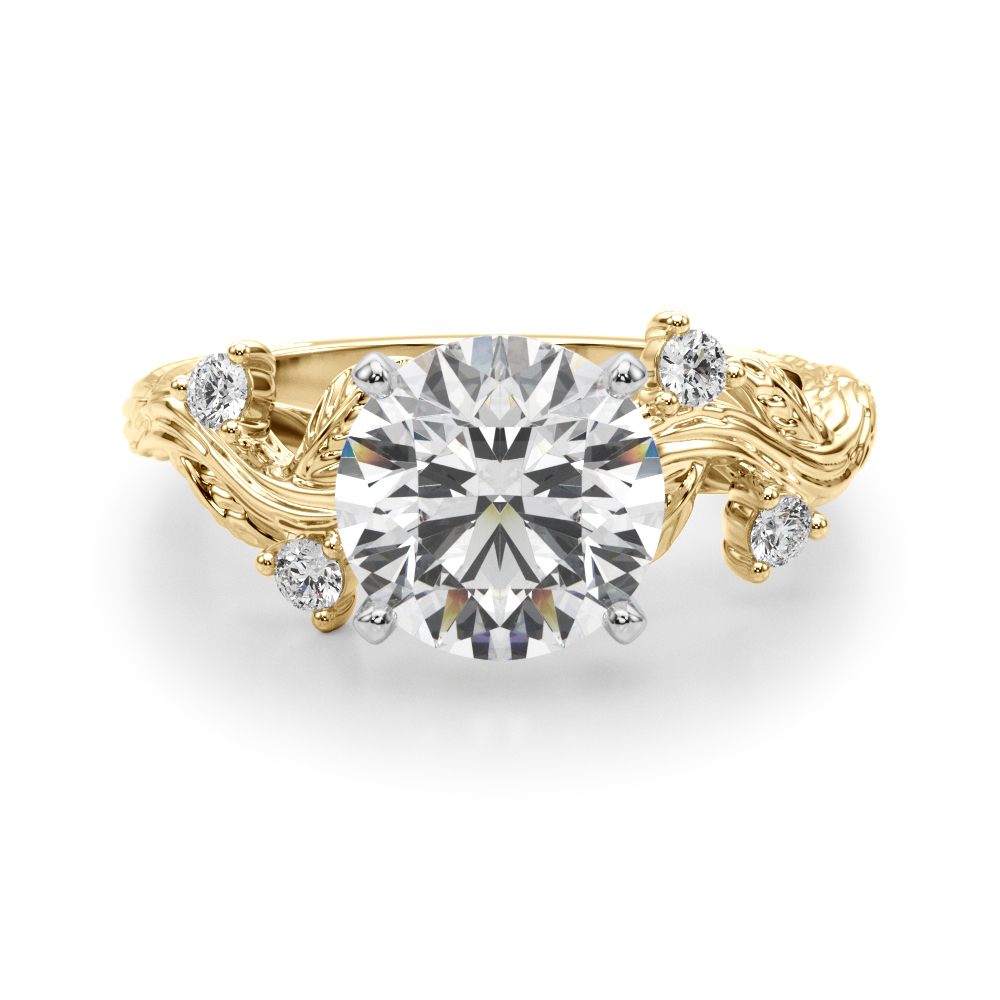 Lijitha Natural 4 Prong Set Diamond Ring