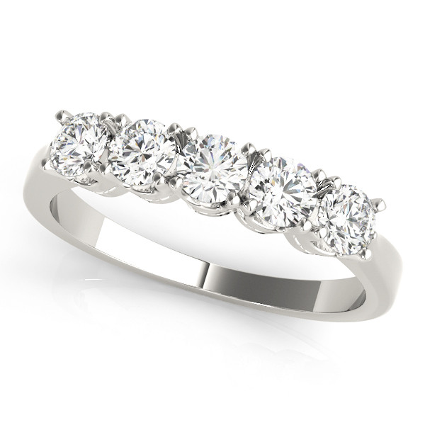 5 Stone Diamond Ring Starting from 0.25 Carat to 1.00 Carat Natural Diamond and Lab Grown Round Diamond in 4 Prong
