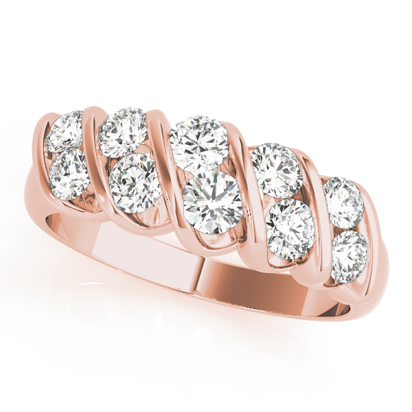 Natural Bar-Set Diamond Ring
