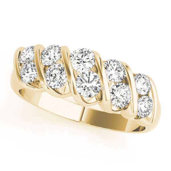 Natural Bar-Set Diamond Ring