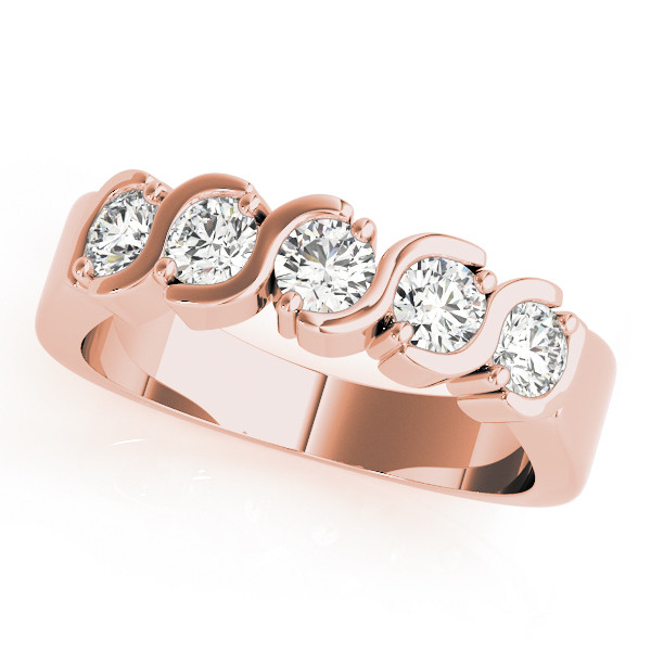 Natural Bar-Set Diamond Ring