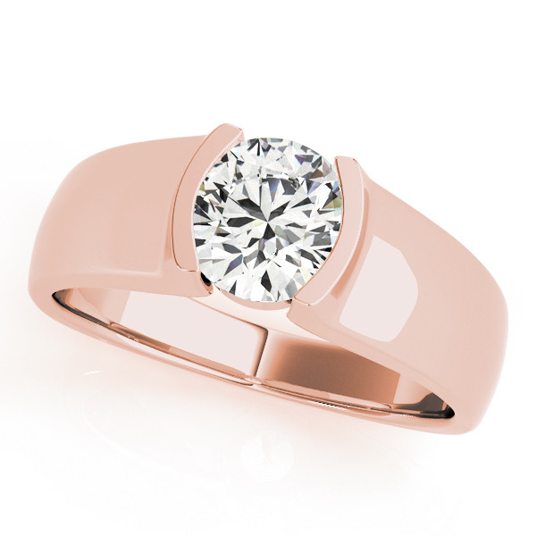 Dora Natural Half Bezel  Diamond Ring