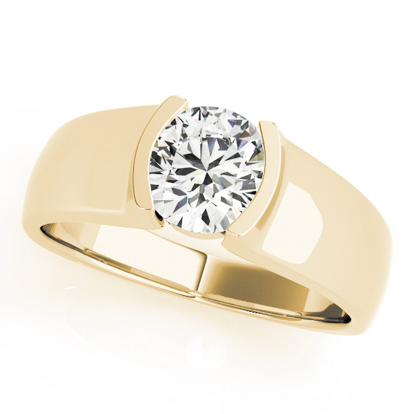 Dora Natural Half Bezel  Diamond Ring