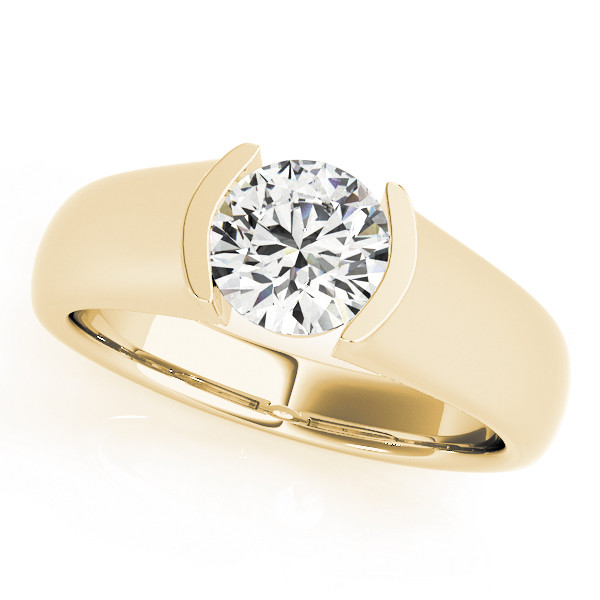 Divina Natural Half Bezel  Diamond Ring