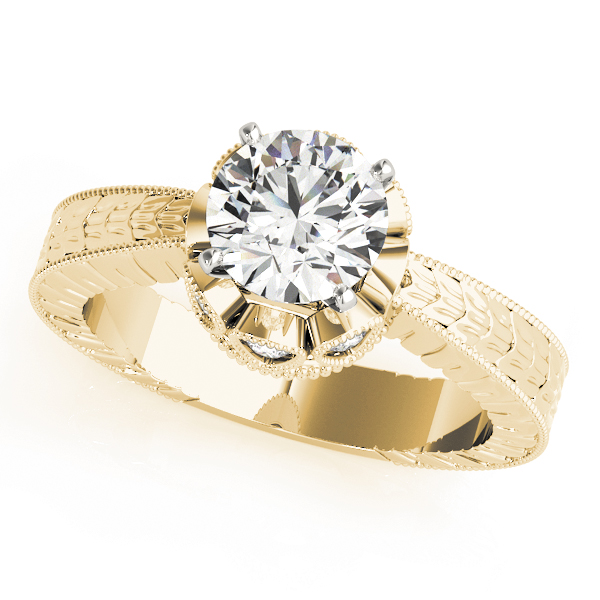 Lab-Created 4 Prong Diamond Ring