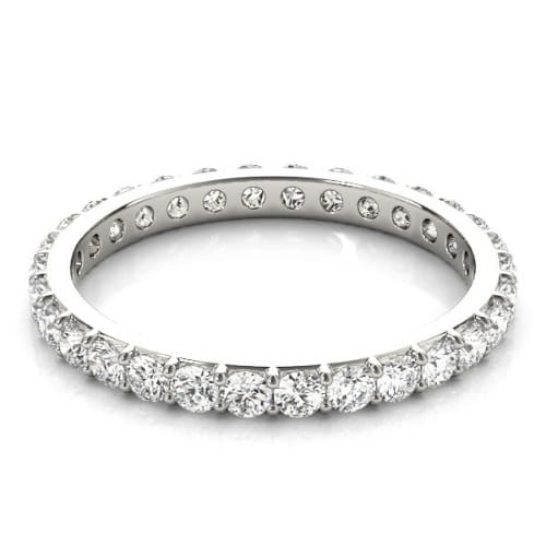 0.40-1.35 Carat Round Cut Diamond Natural And Lab-Grown Eternity Ring With Claw-Set
