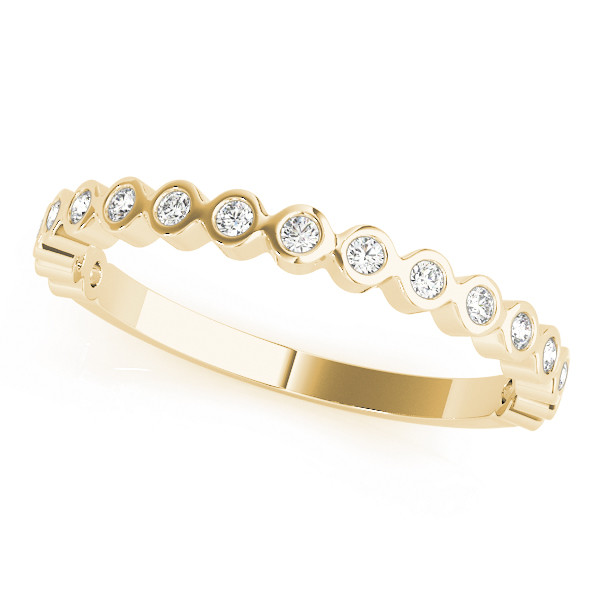 Natural Bezel-Set Diamond Ring