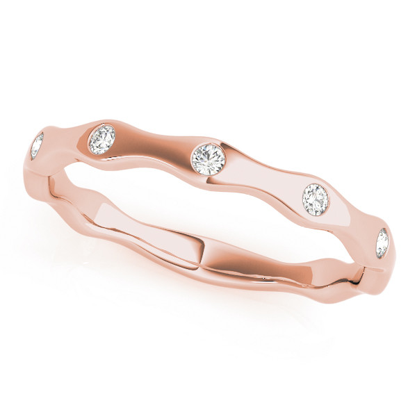 Natural Bezel-Set Diamond Ring