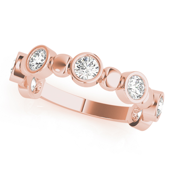 Natural Bezel-Set Diamond Ring