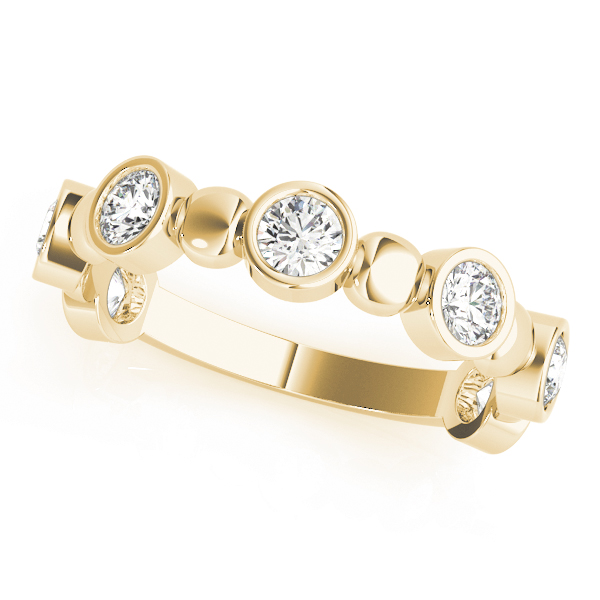 Natural Bezel-Set Diamond Ring