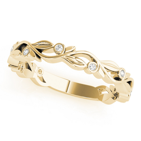 Natural Bezel-Set Diamond Ring