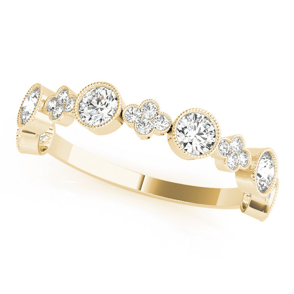 Natural Bezel-Set Diamond Ring