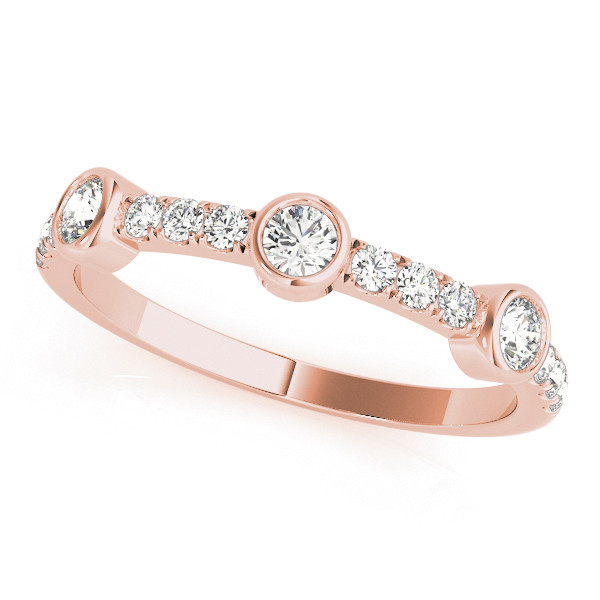 Natural Bezel-Set Diamond Ring