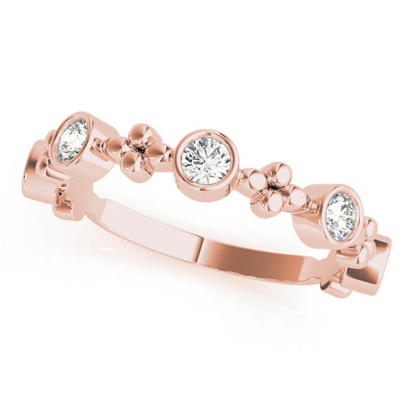 Natural Bezel-Set Diamond Ring