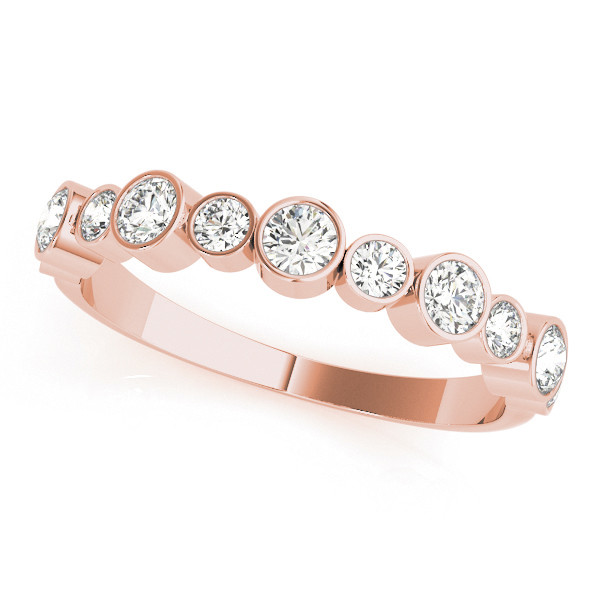 Natural Bezel-Set Diamond Ring