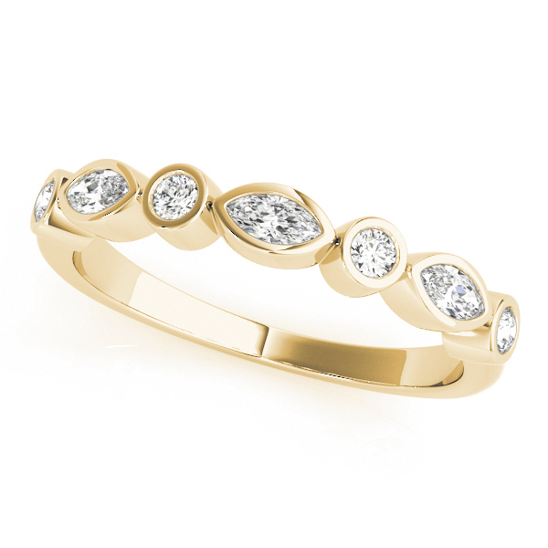 Natural Bezel-Set Diamond Ring
