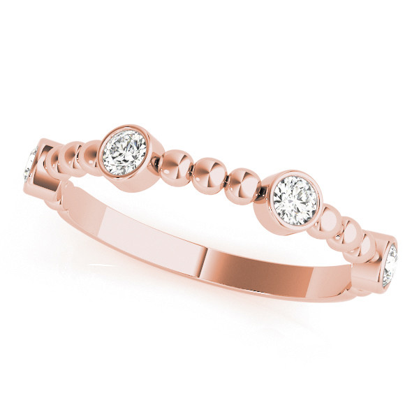 Natural Bezel-Set Diamond Ring