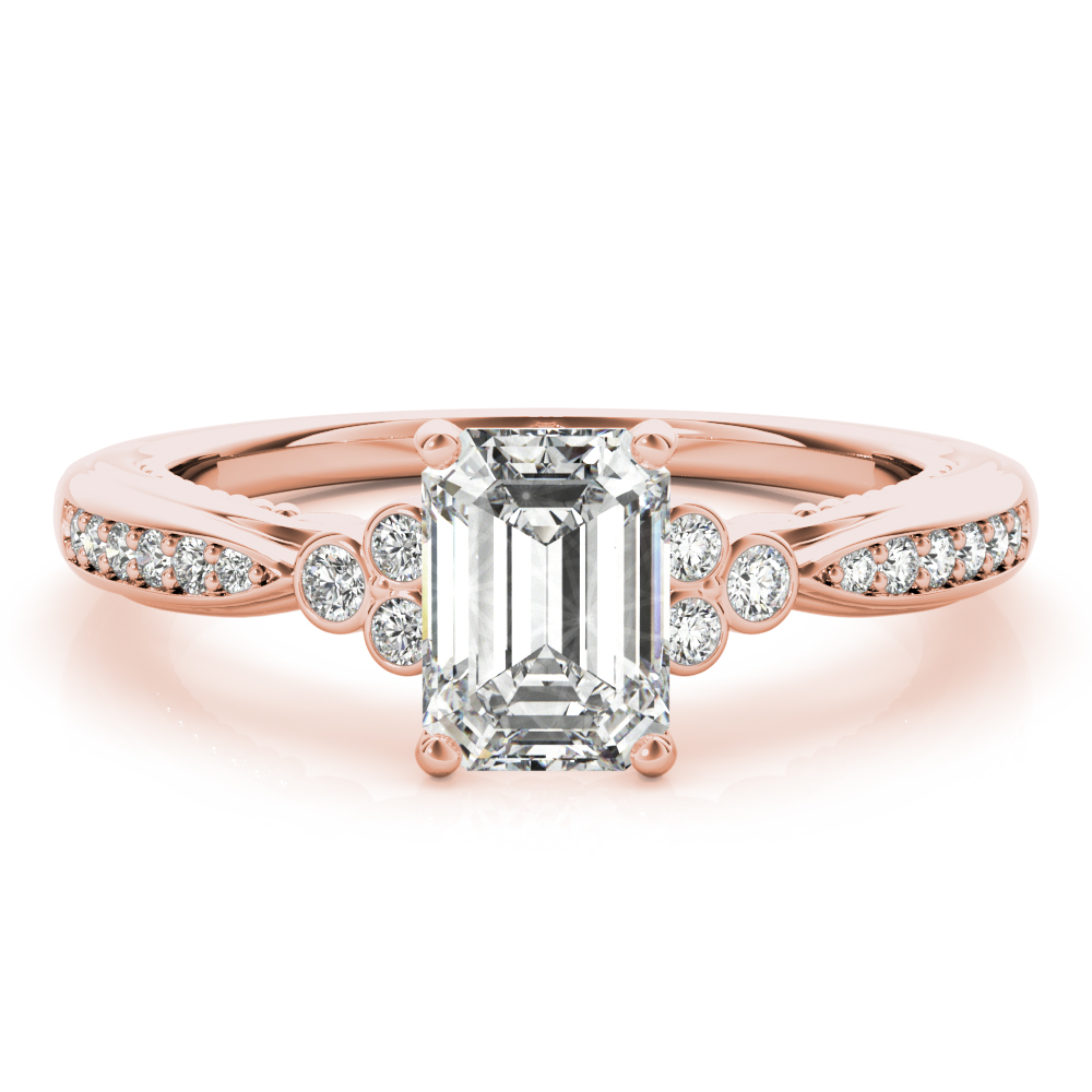 Rubello Lab-Created 4 Prong Diamond Ring